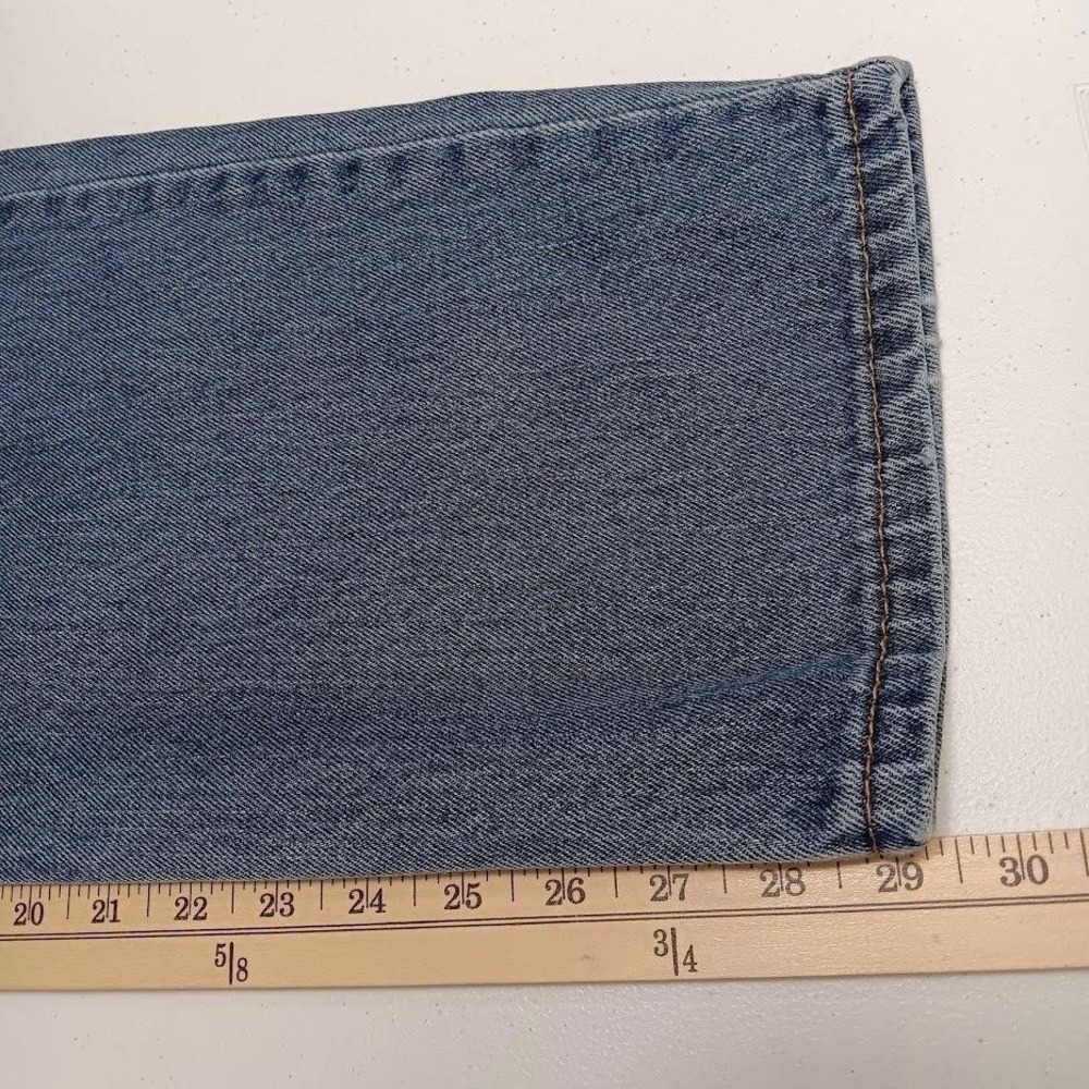 Levis 550 Jeans Mens 36x30 Blue Denim Relaxed Fit Tapered Leg Zip Fly Pants - Picture 12 of 13
